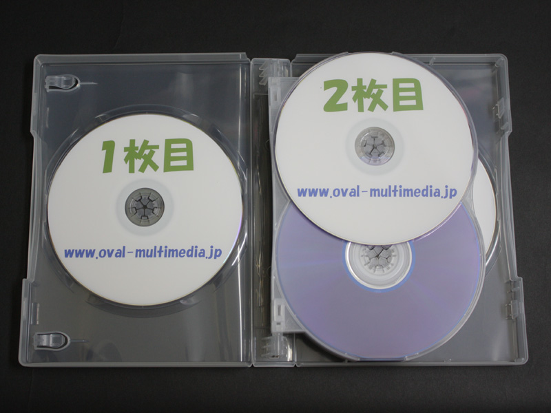 12枚収納CD/DVDケースクリアブルー