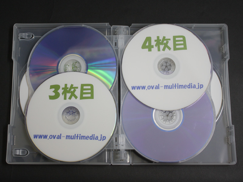 12枚収納CD/DVDケースクリアブルー