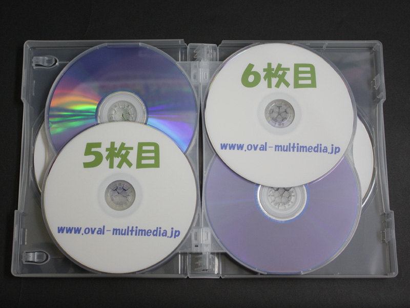 12枚収納CD/DVDケースクリアブルー