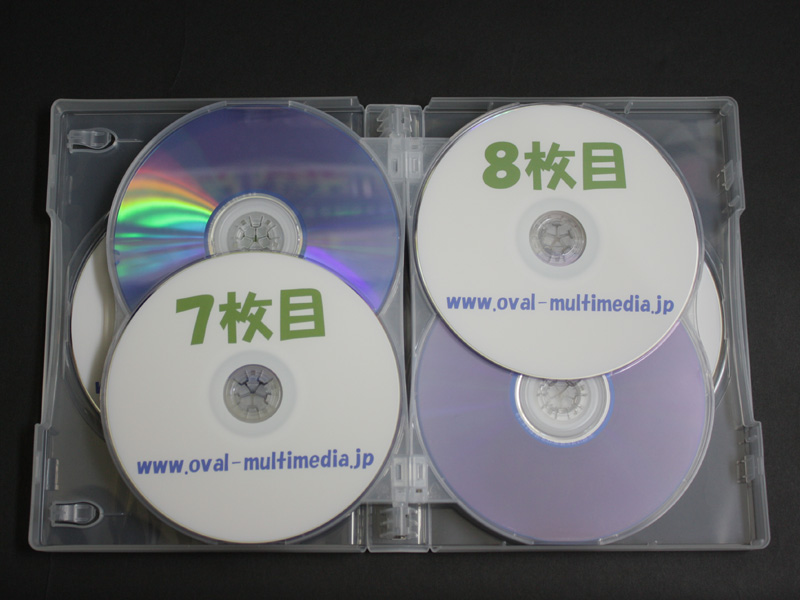 12枚収納CD/DVDケースクリアブルー