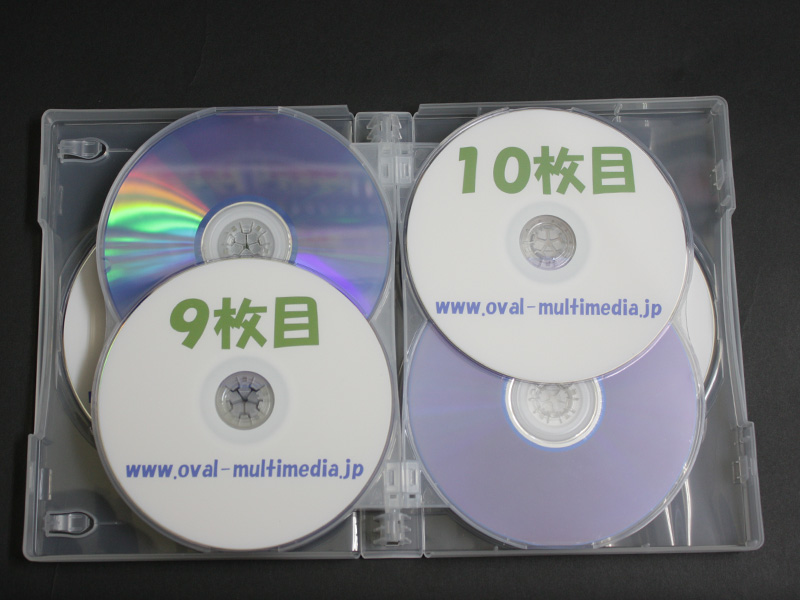 12枚収納CD/DVDケースクリアブルー