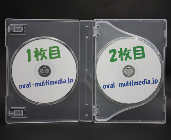 4枚収納 DVDトールケース Mロック クリア 1個