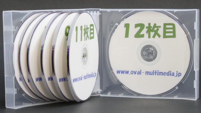 12枚収納CD/DVDケース