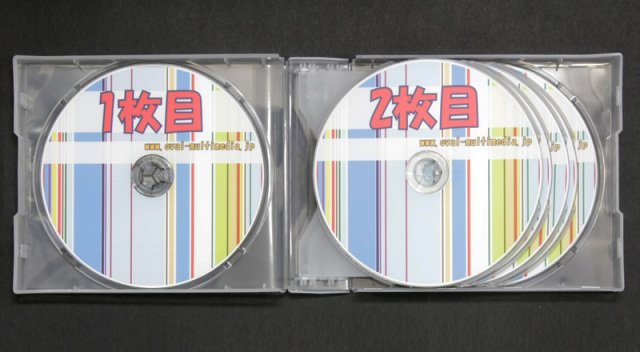 10枚収納CD/DVDケースクリア