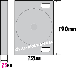 8枚収納DVD・BDケース外形サイズ