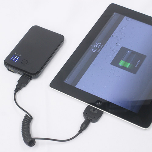 iPad対応ポータブルバッテリー