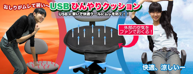 シートクーラー USBひんやりクッション